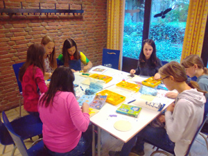 Bügelperlen machten allen Spaß